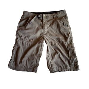 Prana Zion Stretch Hiking‎ Shorts, Khaki Tan, Size M